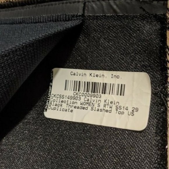 $3K CK COLLECTION Fringe Slit Top/ Mini Dress Boxy - Picture 8 of 10